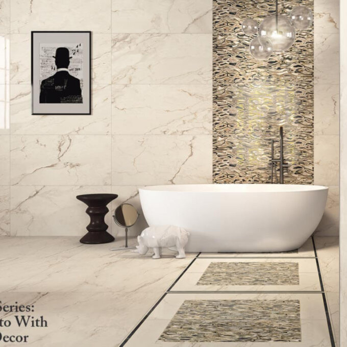 The Room Cremo Delicato 24"x48" Polished Porcelain Tile