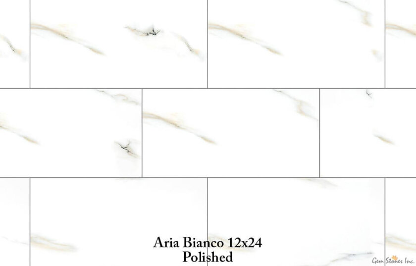 Aria Bianco 12x24 Polished Porcelain Tile