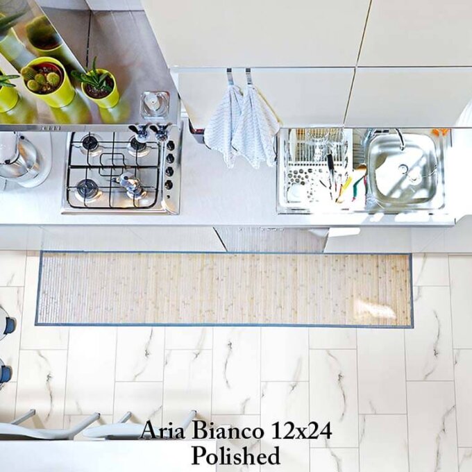 Aria Bianco Polished Porcelain Tile