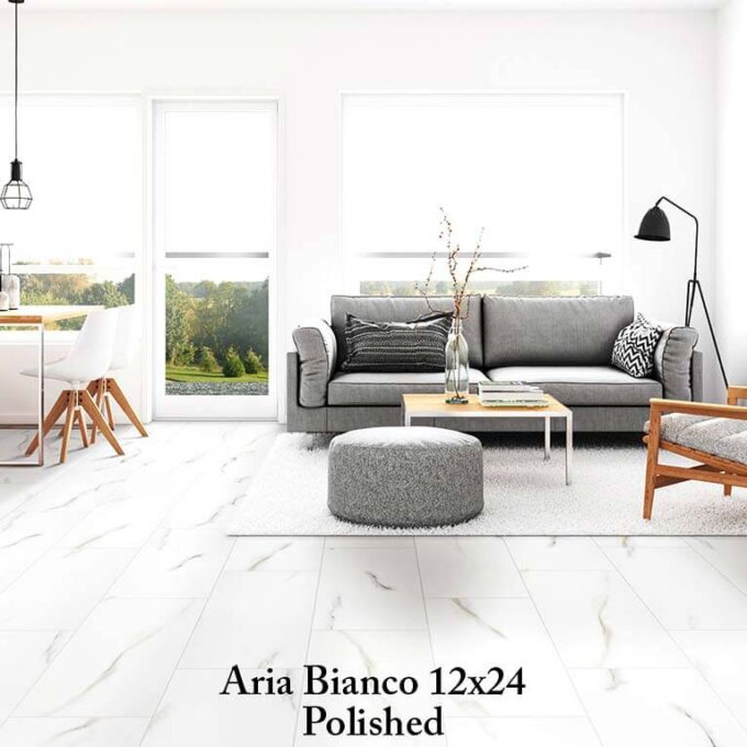 Aria Bianco Polished Porcelain Tile