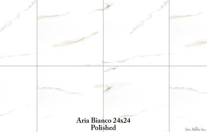 Aria Bianco 24x24 Polished Porcelain Tile