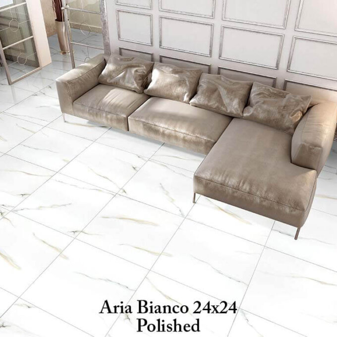 Aria Bianco Polished Porcelain Tile