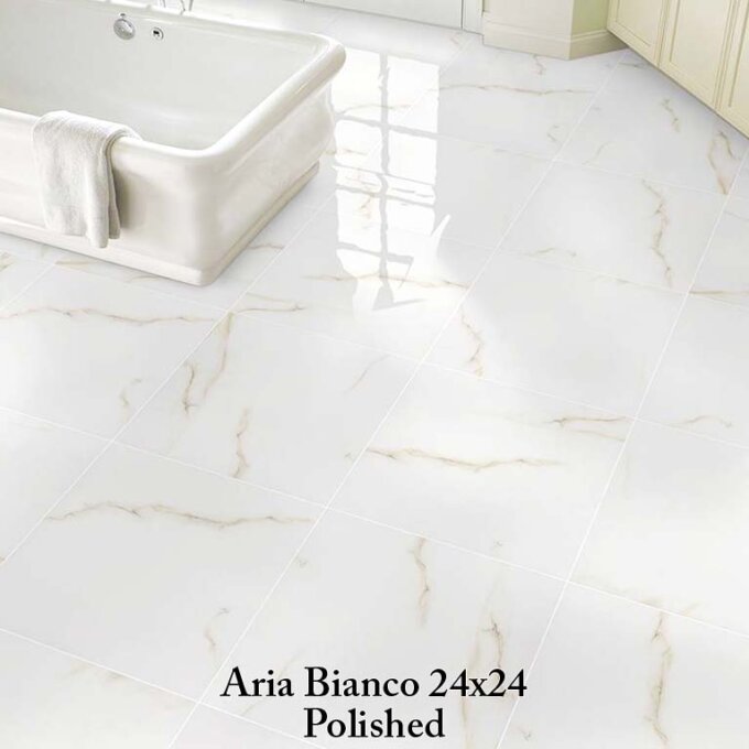 Aria Bianco Polished Porcelain Tile