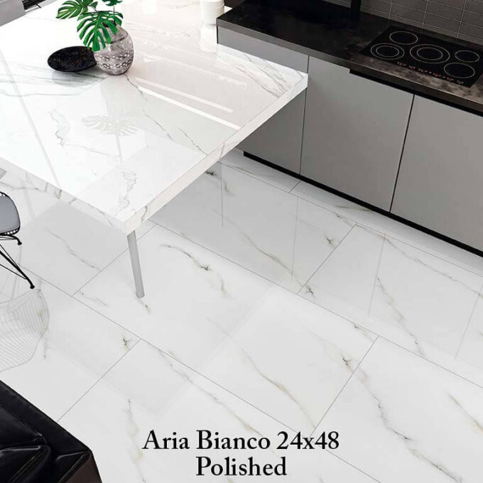 Aria Bianco Polished Porcelain Tile