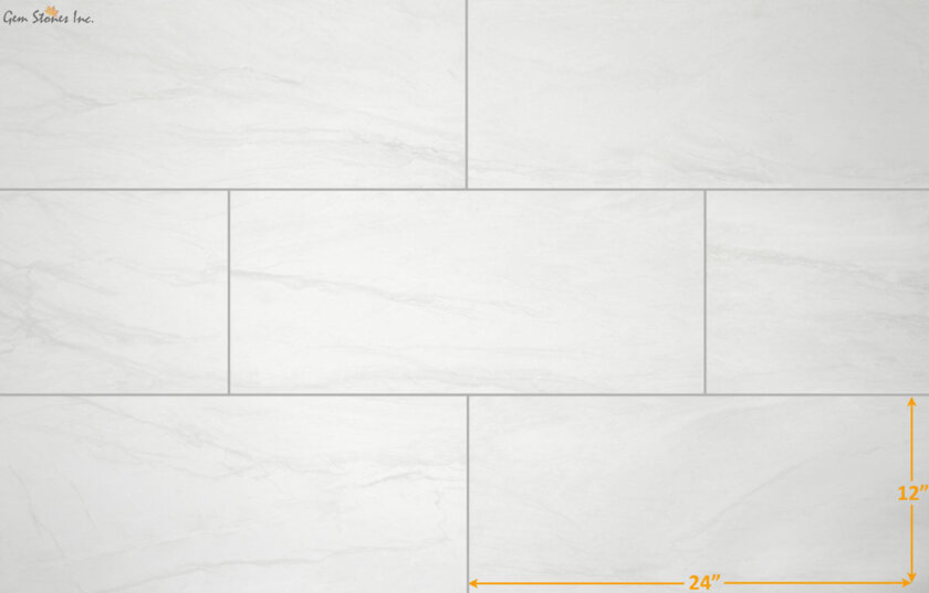 Durban White 12x24 Porcelain Tile