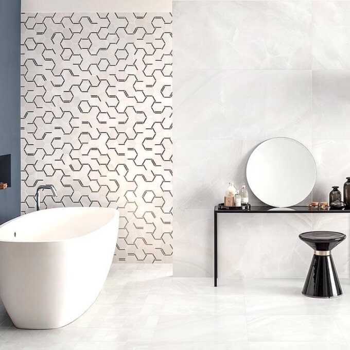 Nolita Bianco White Porcelain Tile