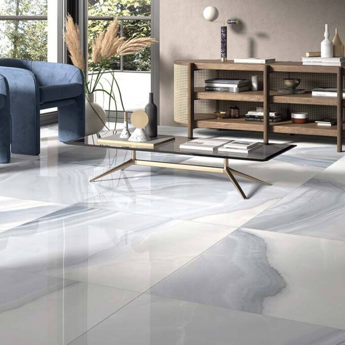 Oro Agata Blue Porcelain Tile