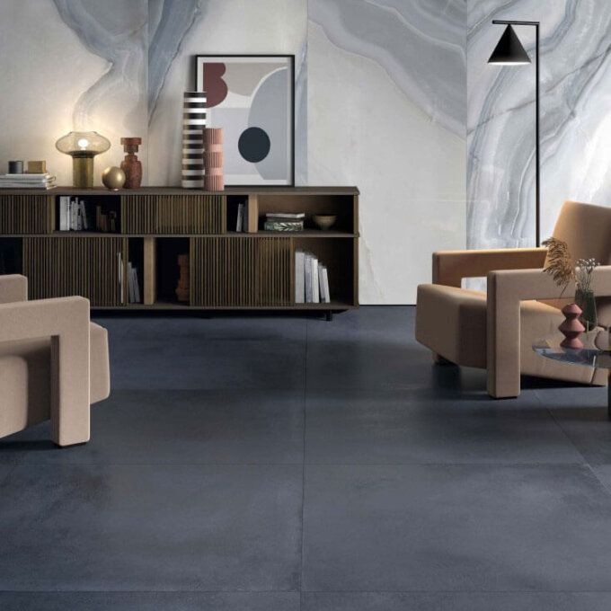 Oro Agata Blue Porcelain Tile