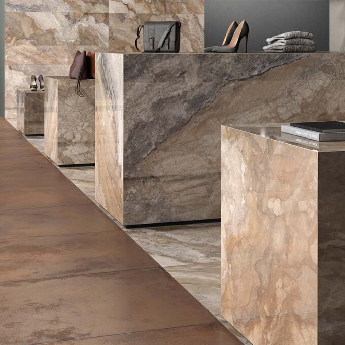 Oro Illusion Bronze Porcelain Tile