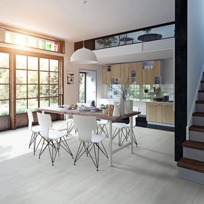 Trecento White Ocean Vinyl Tile