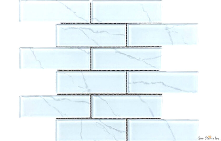 Uno Staturaio Nuvo Glass 2"x6" Glossy Mosaic 2