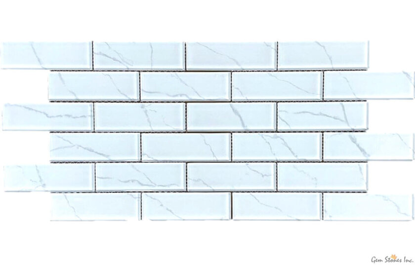 Uno Staturaio Nuvo Glass 2"x6" Glossy Mosaic Variation