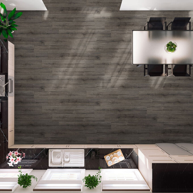 Cyrus Walnut Waves 7"x48" Vinyl Tile