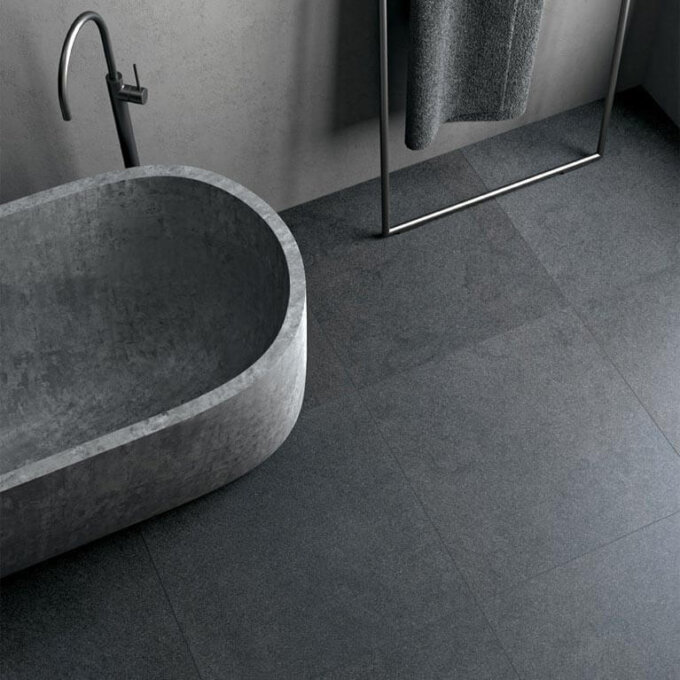 Hub Volume (Black) Matte Porcelain Tile