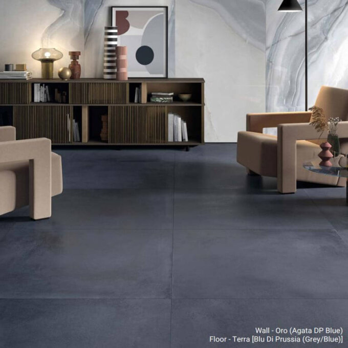 Terra Blu Di Prussia 24"x24" Matte Porcelain Tile