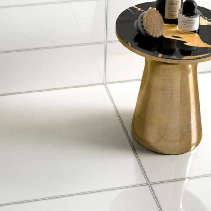 Vetri Bianco (White) Polished Porcelain Tile