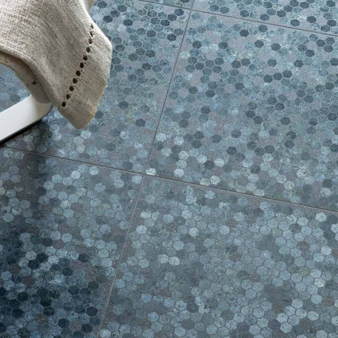 Vulcanika Blue Decor 12"x12" Porcelain Tile