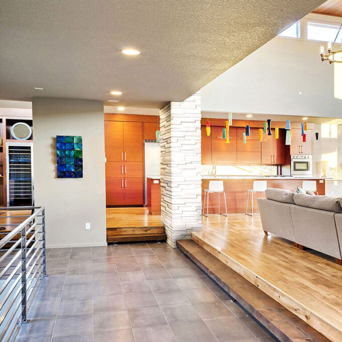 Arctic White 3D Honed Ledger Panel