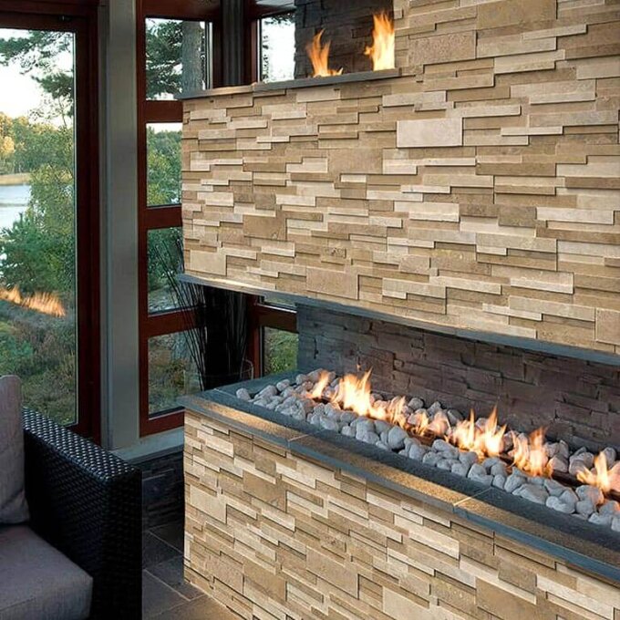 Casa Blend 3D Honed Ledger Panel