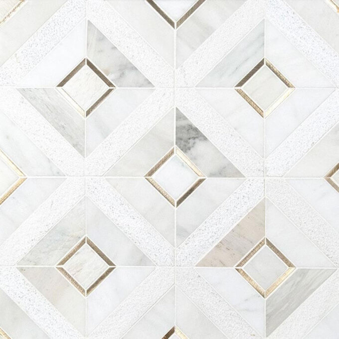 Verona Gold Pattern Marble Mosaic