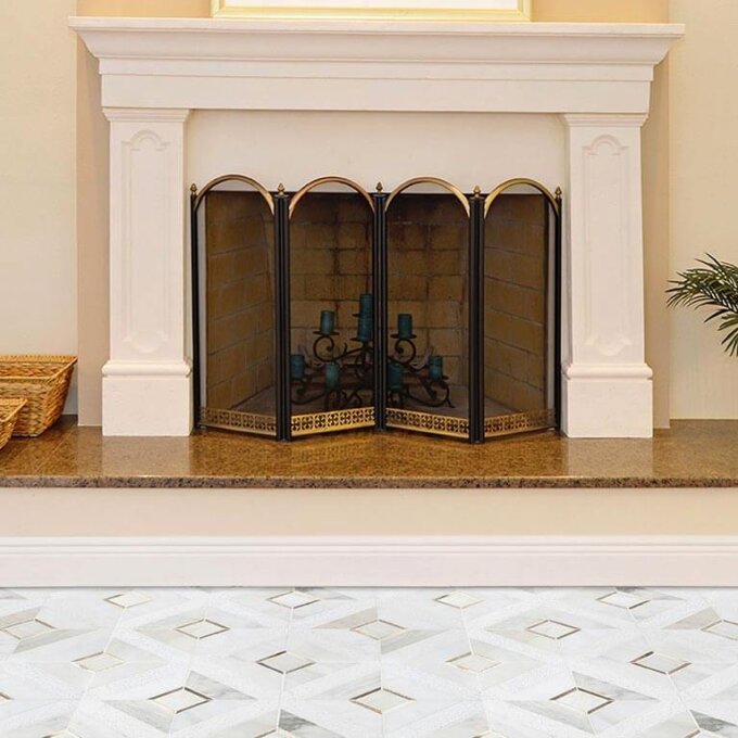 Verona Gold Pattern Marble Mosaic