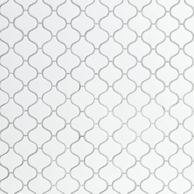 White Glossy Arabesque