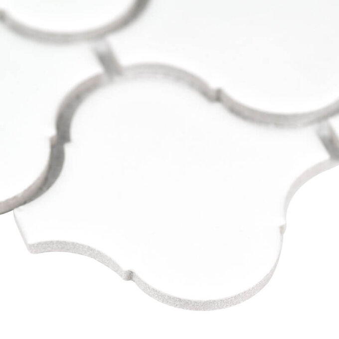 White Glossy Arabesque