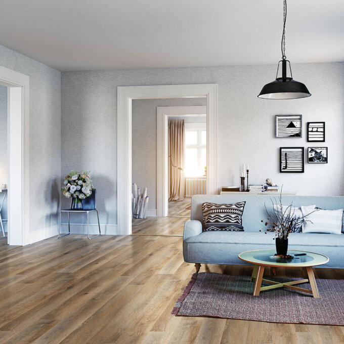 Ashton Maracay Brown 7"x48" Vinyl Tile