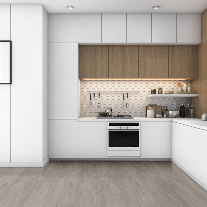 Ashton York Grey 7"x48" Vinyl Tile