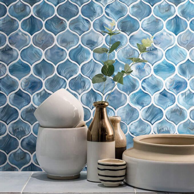 Blue Shimmer Arabesque