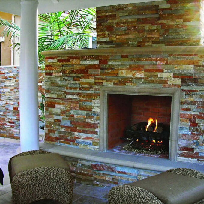 Golden White Ledger Panel