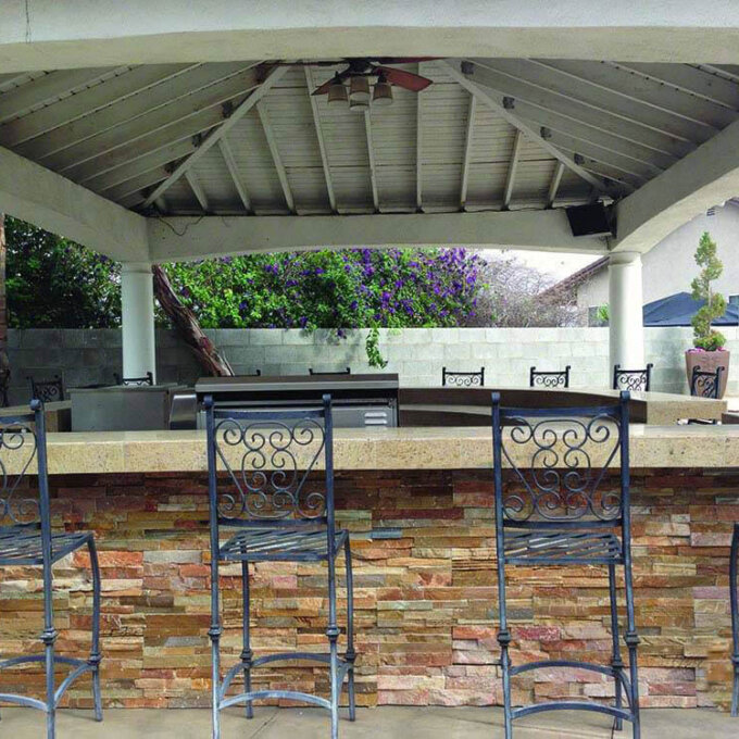 Golden White Ledger Panel