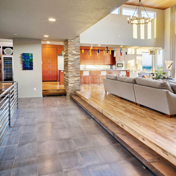 Golden White Ledger Panel