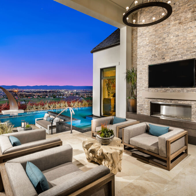 Silver Travertine Ledger Panel