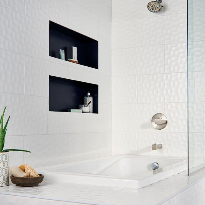 Adella Viso White 12"x24" Satin Matte Porcelain Tile