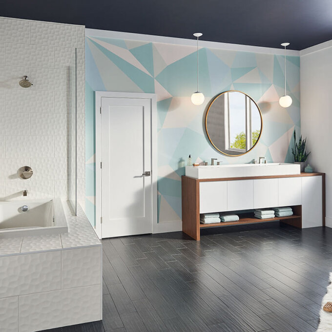 Adella Viso White 12"x24" Satin Matte Porcelain Tile