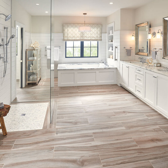 Aspenwood Ash 9"x48" Matte Porcelain Tile