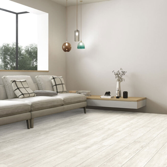 Caldera Blanca 8"x47" Matte Porcelain Tile