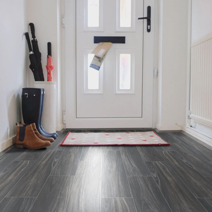 Braxton Midnight 8"x40" Matte Porcelain Tile