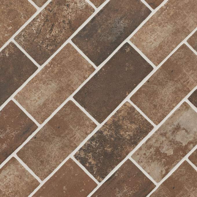 Brickstone Capella Red 5"x10" Porcelain Tile