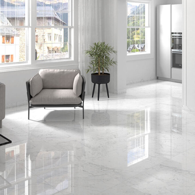 Kaya Carrara Bianco Porcelain Tile
