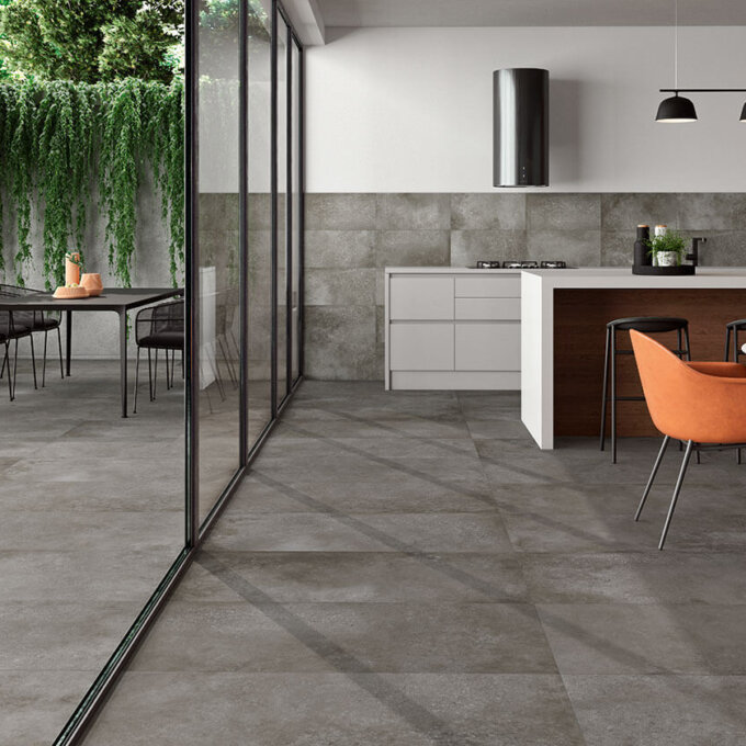 Traktion Calypso Graphite Porcelain Tile