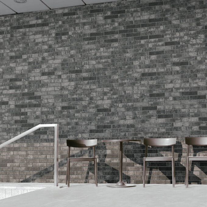 Brickstone Capella Charcoal 2"x10" Porcelain Tile