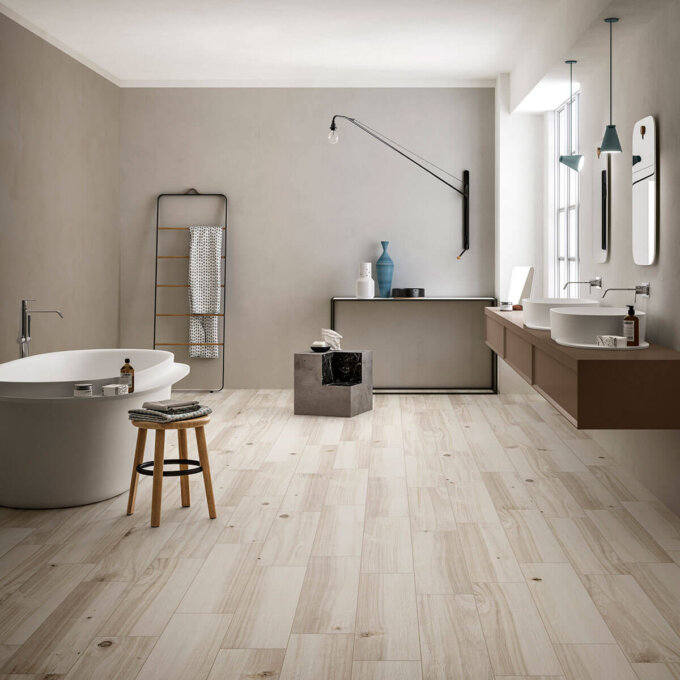 Havenwood Dove 8"x36" Matte Porcelain Tile
