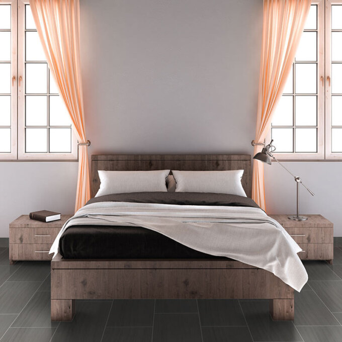 Dimensions Graphite Matte Porcelain Tile