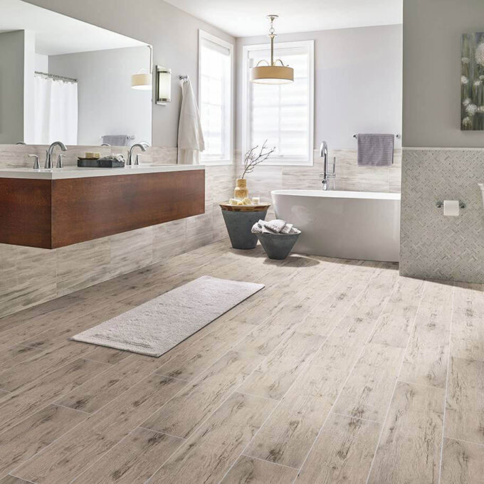 Celeste Grayseas 8"x40" Matte Porcelain Tile