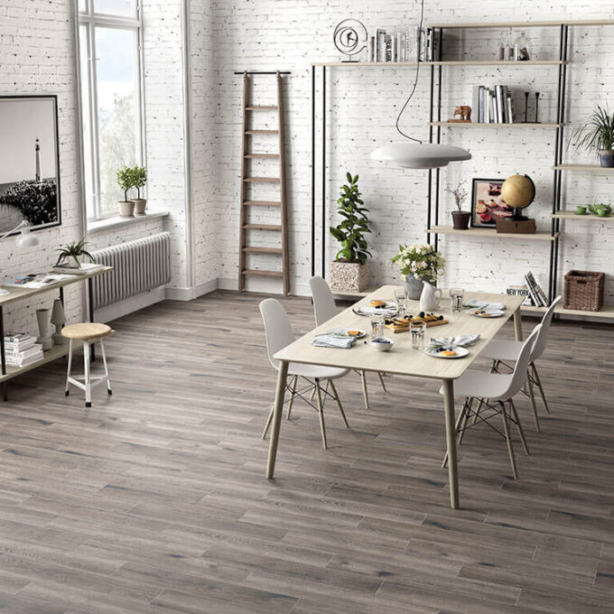 Antoni Gris 6"x36" Matte Porcelain Tile