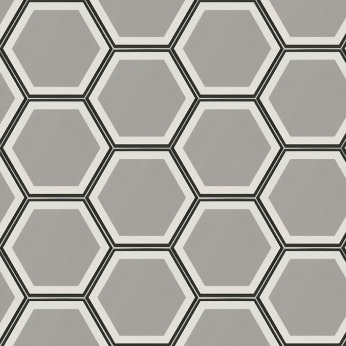 Hexley Hive 10" Matte Hexagon Porcelain Tile