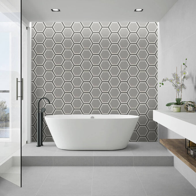 Hexley Hive 10" Matte Hexagon Porcelain Tile
