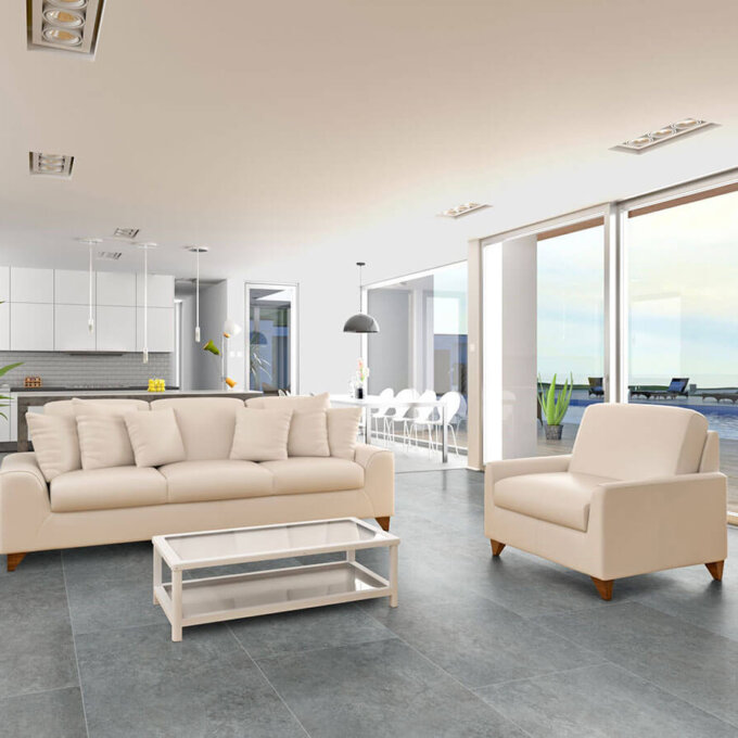Legions Lunar Silver Matte Porcelain Tile